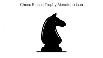 Chess Pieces Trophy Monotone Icon In Powerpoint Pptx Png And Editable Eps Format