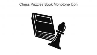 Chess Puzzles Book Monotone Icon In Powerpoint Pptx Png And Editable Eps Format