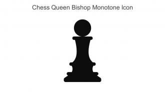 Chess Queen Bishop Monotone Icon In Powerpoint Pptx Png And Editable Eps Format