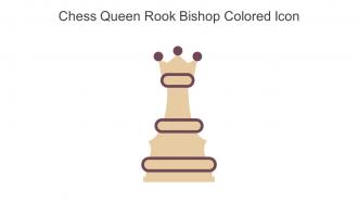 Chess Queen Rook Bishop Colored Icon In Powerpoint Pptx Png And Editable Eps Format