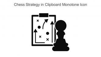 Chess Strategy In Clipboard Monotone Icon In Powerpoint Pptx Png And Editable Eps Format