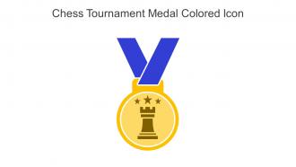 Chess Tournament Medal Colored Icon In Powerpoint Pptx Png And Editable Eps Format