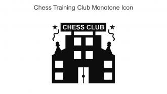 Chess Training Club Monotone Icon In Powerpoint Pptx Png And Editable Eps Format