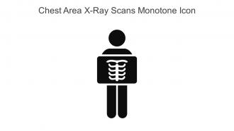 Chest Area X Ray Scans Monotone Icon In Powerpoint Pptx Png And Editable Eps Format