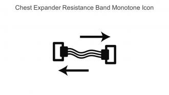 Chest Expander Resistance Band Monotone Icon In Powerpoint Pptx Png And Editable Eps Format