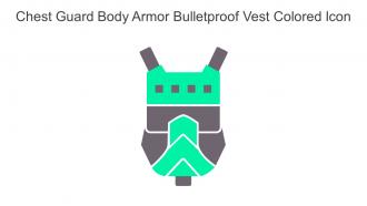 Chest Guard Body Armor Bulletproof Vest Colored Icon In Powerpoint Pptx Png And Editable Eps Format