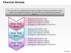 Chevron arrows powerpoint template slide