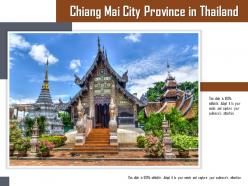 Chiang mai city province in thailand