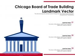 Chicago board of trade building landmark vector powerpoint template