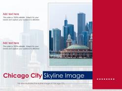 Chicago city skyline image powerpoint presentation ppt template