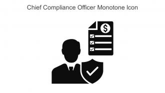 Chief Compliance Officer Monotone Icon In Powerpoint Pptx Png And Editable Eps Format