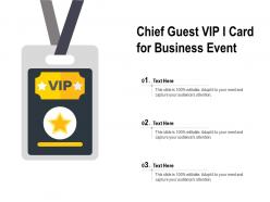 Chief guest vip i card for business event