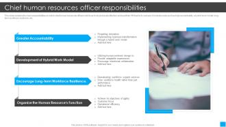 Chief Human Resources Officer Responsibilities