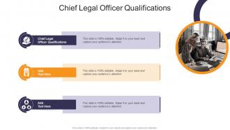 Chief Legal Officer Qualifications In Powerpoint And Google Slides Cpb