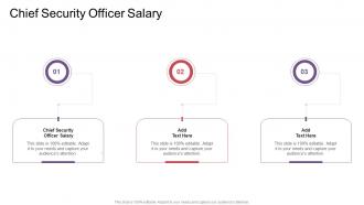 Chief Security Officer Salary In Powerpoint And Google Slides Cpb