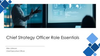 Chief Strategy Officer Role Essentials PPT Information AT
