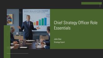 Chief Strategy Officer Role Essentials PPT PowerPoint AT