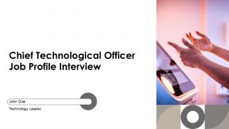 Chief Technological Officer Job Profile Interview PPT Template AT