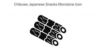 Chikuwa Japanese Snacks Monotone Icon In Powerpoint Pptx Png And Editable Eps Format
