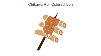 Chikuwa Roll Colored Icon In Powerpoint Pptx Png And Editable Eps Format