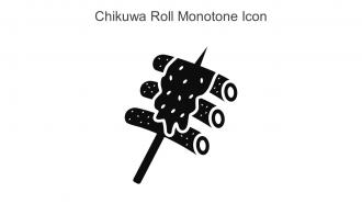 Chikuwa Roll Monotone Icon In Powerpoint Pptx Png And Editable Eps Format