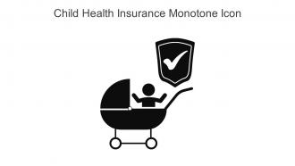 Child Health Insurance Monotone Icon In Powerpoint Pptx Png And Editable Eps Format