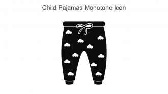 Child Pajamas Monotone Icon In Powerpoint Pptx Png And Editable Eps Format