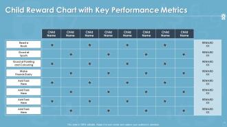 Child Reward Chart With Key Performance Metrics