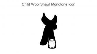 Child Wool Shawl Monotone Icon In Powerpoint Pptx Png And Editable Eps Format