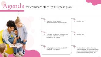 Childcare Start Up Business Plan Powerpoint Presentation Slides Adaptable Images