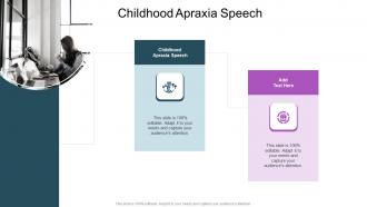 Childhood Apraxia Speech In Powerpoint And Google Slides Cpb