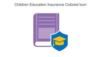 Children Education Insurance Colored Icon In Powerpoint Pptx Png And Editable Eps Format