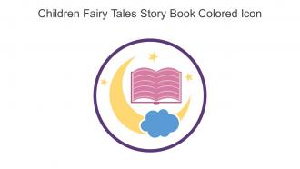 Children Fairy Tales Story Book Colored Icon In Powerpoint Pptx Png And Editable Eps Format