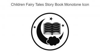 Children Fairy Tales Story Book Monotone Icon In Powerpoint Pptx Png And Editable Eps Format