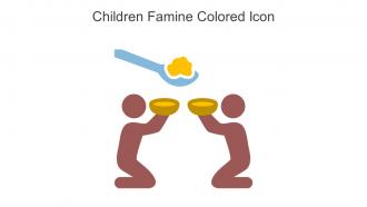 Children Famine Colored Icon In Powerpoint Pptx Png And Editable Eps Format