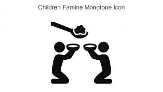 Children Famine Monotone Icon In Powerpoint Pptx Png And Editable Eps Format