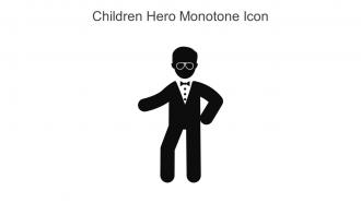 Children Hero Monotone Icon In Powerpoint Pptx Png And Editable Eps Format