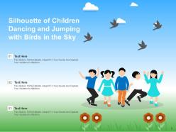 Children Icon Purpose Playing Outside Touching Picture Silhouette Jumping
