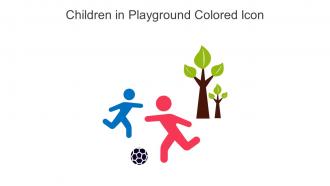 Children In Playground Colored Icon In Powerpoint Pptx Png And Editable Eps Format