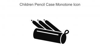 Children Pencil Case Monotone Icon In Powerpoint Pptx Png And Editable Eps Format