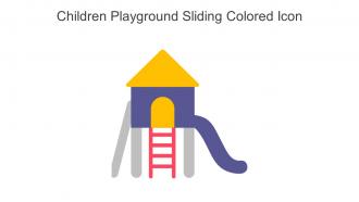 Children Playground Sliding Colored Icon In Powerpoint Pptx Png And Editable Eps Format