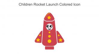 Children Rocket Launch Colored Icon In Powerpoint Pptx Png And Editable Eps Format