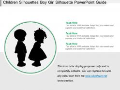 Children silhouettes boy girl silhouette powerpoint guide