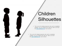 Children silhouettes powerpoint images