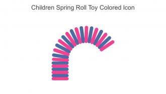 Children Spring Roll Toy Colored Icon In Powerpoint Pptx Png And Editable Eps Format