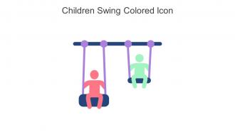 Children Swing Colored Icon In Powerpoint Pptx Png And Editable Eps Format