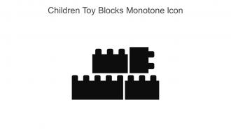 Children Toy Blocks Monotone Icon In Powerpoint Pptx Png And Editable Eps Format