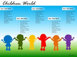 Children world powerpoint presentation slides db