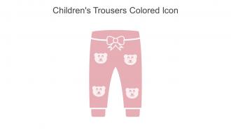 Childrens Trousers Colored Icon In Powerpoint Pptx Png And Editable Eps Format