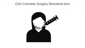 Chin Cosmetic Surgery Monotone Icon In Powerpoint Pptx Png And Editable Eps Format